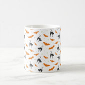 Halloween für Katzen und Fledermäuse Kaffeetasse (Mittel)