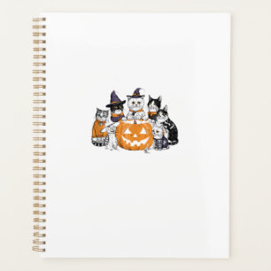Halloween für Katzenliebhaber Süße Kätzchen Geist Planer