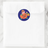 Halloween für Kinder Runder Aufkleber (Tasche)