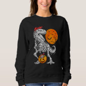 Halloween Für Mädchen Kinder Dinosaur Skeleton T R Sweatshirt (Vorderseite)