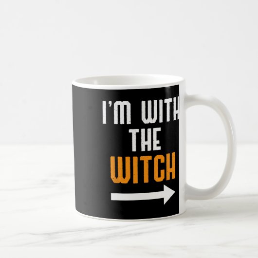 Halloween für Männer bin ich mit dem Hexenkommer Kaffeetasse (Rechts)