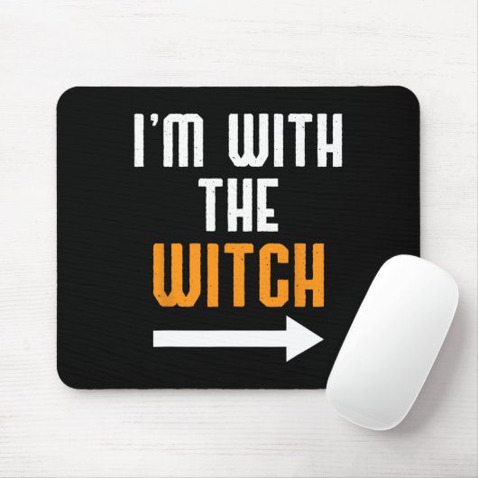 Halloween für Männer bin ich mit dem Hexenkommer Mousepad (Mit Mouse)