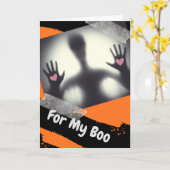 Halloween für meinen Boo Boyfriend Karte (Gelbe Blume)