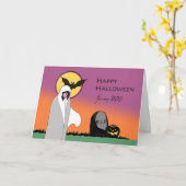 Halloween für My Boo, Boo-Freund, Geist, Bat Karte (Gelbe Blume)