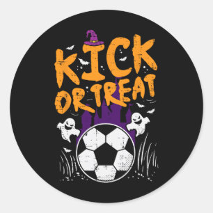 Halloween-Fußball-Kick Or Treat Footbyll Kostüm Bo Runder Aufkleber
