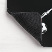 Halloween-Fußball-Skelett-Fußball-Streich oder Sau Mousepad (Ecke)