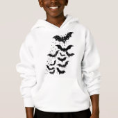Halloween Galaxy Bats and Stars Hoodie (Vorderseite)