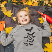 Halloween Galaxy Bats and Stars Hoodie