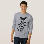 Halloween Galaxy Bats and Stars Sweatshirt (Vorne ganz)