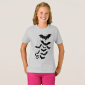 Halloween Galaxy Bats and Stars T-Shirt (Vorne ganz)