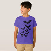 Halloween Galaxy Bats and Stars T-Shirt (Vorne ganz)