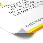 Halloween Game Count the Candy Corn Party Poster (Ecke)