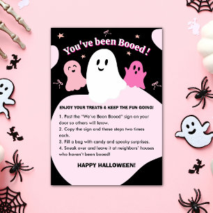 Halloween-Game-Karte "Du wurdest gebootet" Einladung