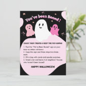 Halloween-Game-Karte "Du wurdest gebootet" Einladung (Stehend Vorderseite)