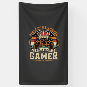Halloween Gamer King Retro-Controller-Design Banner