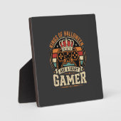 Halloween Gamer King Retro-Controller-Design Fotoplatte (Vorderseite)