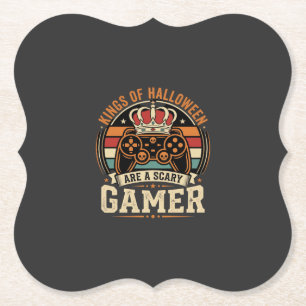 Halloween Gamer King Retro-Controller-Design Untersetzer