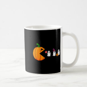 Halloween-Gamer-Kürbis essendes Gespensterkostüm M Kaffeetasse