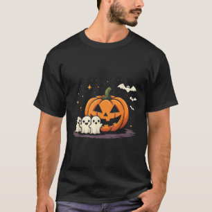 Halloween-Gamer-Kürbis essendes Gespensterkostüm M T-Shirt