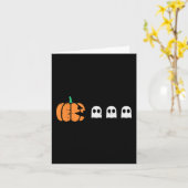 Halloween Gamer Pumpkin Eating Ghost Costume Men B Karte (Gelbe Blume)