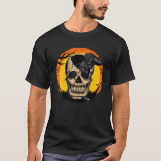 Halloween Gamer Skeleton Funny Boys Kids Teens Gam T-Shirt