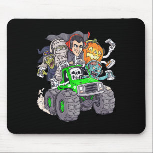 Halloween Gamer Skeleton Zombie Monster Truck Boys Mousepad