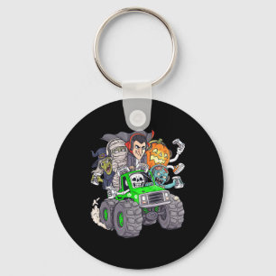 Halloween Gamer Skeleton Zombie Monster Truck Boys Schlüsselanhänger