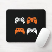 Halloween Gaming Controller Gamer Videospielkontor Mousepad (Mit Mouse)