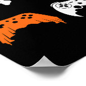 Halloween Gaming Controller Gamer Videospielkontor Poster (Ecke)