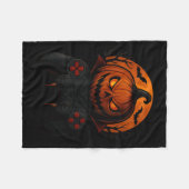 Halloween Gaming Controller Soky Pumpkin Gamer Boy Fleecedecke (Vorderseite (Horizontal))