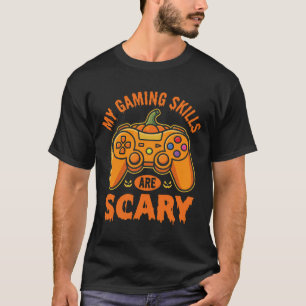 Halloween-Gaming-Fähigkeiten sind gruselige Contro T-Shirt