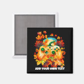 Halloween Gaming, Pumpkin Controller, Gamer Magnet (Vorderseite/Rückseite)