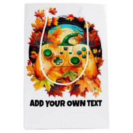Halloween Gaming, Pumpkin Controller, Orange Fall Mittlere Geschenktüte