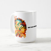 Halloween Gaming, Pumpkin Controller, Orange Green Kaffeetasse (Vorderseite Links)