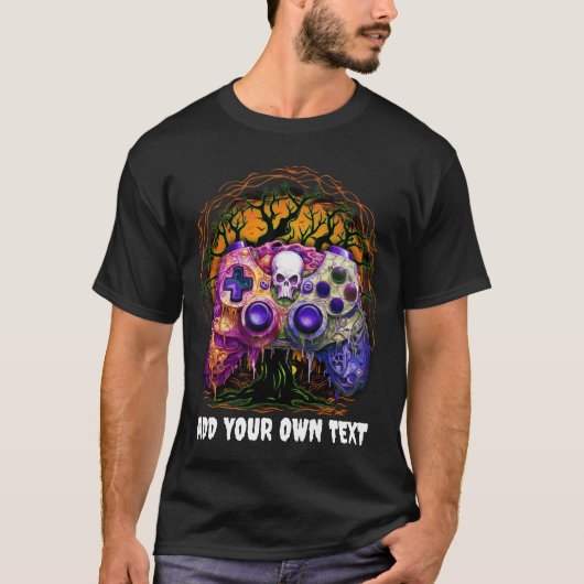 Halloween Gaming, Spooker Controller, Creepy Gamer T-Shirt (Vorderseite)