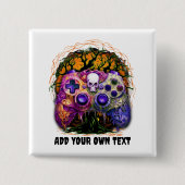 Halloween Gaming, Spooker Controller, Orange Lila Button (Vorderseite)