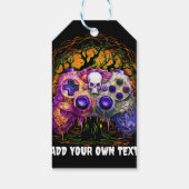 Halloween Gaming, Spooker Controller, Skull Orange Geschenkanhänger (Rückseite)