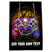 Halloween Gaming, Spooky Controller, gruseliges Pa Mittlere Geschenktüte (Rückseite)