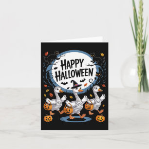 Halloween Gans Happy Haloween Gans Karte