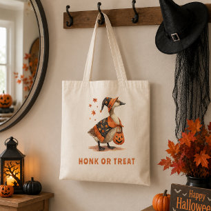 Halloween Gans Honk or Treat Tragetasche