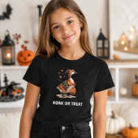 Halloween-Gans-Hupf oder Süßigkeiten-Mädchen