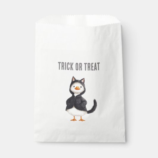 Halloween-Gans Schwarze Katze Geschenktütchen (Vorderseite)