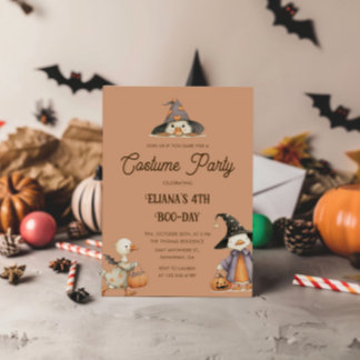 Halloween Gänse Kindergeburtstag Kostüm Party Einladung