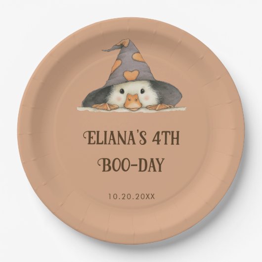 Halloween Gänse Kindergeburtstag Kostüm Party Pappteller (Vorderseite)