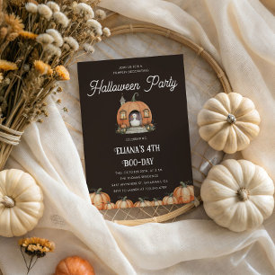 Halloween Gänse Kindergeburtstag Pumpkin Dekoriere Einladung