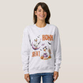 Halloween-Gänsehonig oder Leckerei Herbstmuck Sweatshirt (Vorne ganz)
