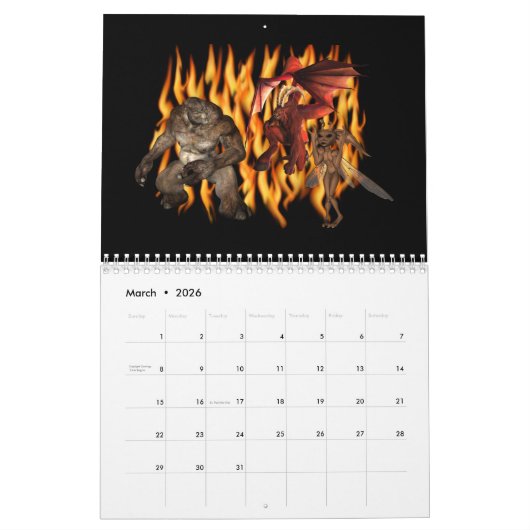 Halloween ganzes Jahr lang Kalender (Mär 2026)