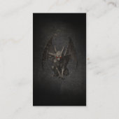 Halloween Gargoyle Visitenkarte (Rückseite)