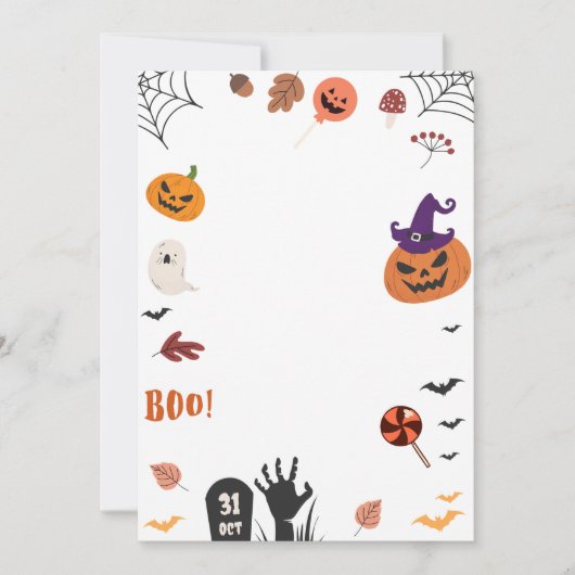 Halloween Gast, Halloween Card Einladung (Vorderseite)