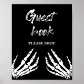 Halloween Gästebuch Baby Shooting Game Poster (Vorne)